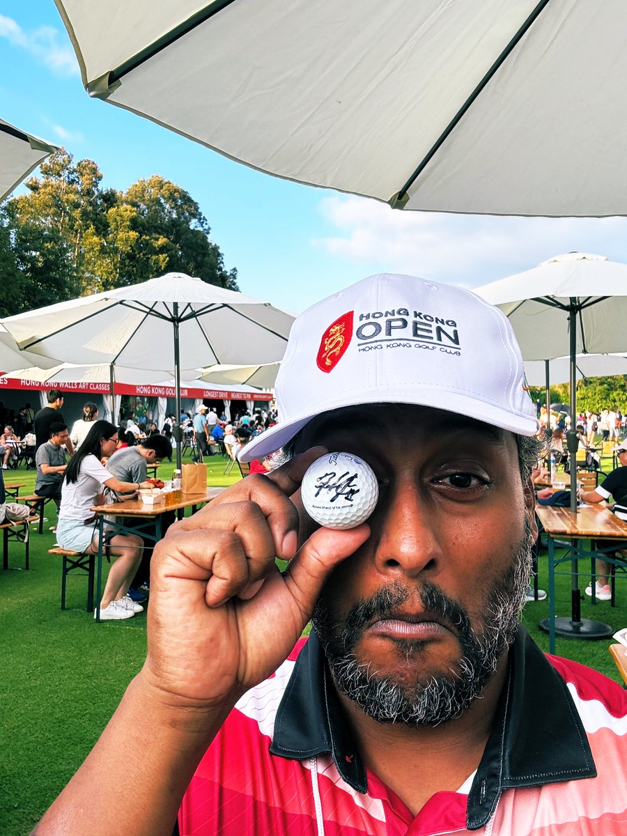 Day 4 is a wrap! A huge shoutout to <a href="/HV3_Golf/">Harold Varner III</a> for the autographed golfball and his warmth &amp; kindness to the volunteers following his group in every round.  He plays golf the way it should be played. BY HAVING FUN PLAYING! Hope to see you back in HK. <a href="/asiantourgolf/">Asian Tour</a> <a href="/hkgolfclub/">Hong Kong Golf Club</a>