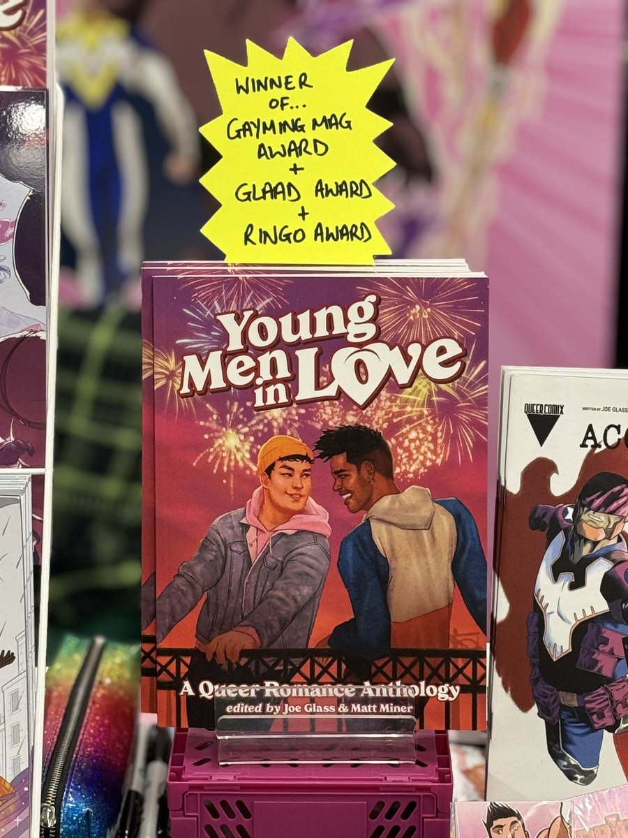 JosephGlass's tweet photo. Thought Bubble Day 2!
I have just two copies of YOUNG MEN IN LOVE left!
Everything else on my table is HALF PRICE!
Come and grab some #LGBTQ inclusive comics awesomeness today!
Last chance until 2025!!!
#TBF23 #Thoughtbubble https://t.co/WVOVjcXJyf