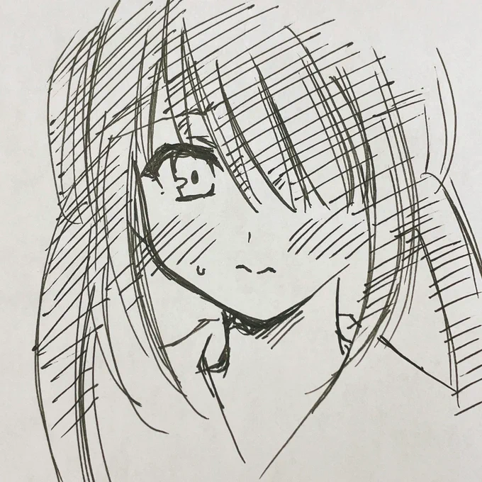 ずっぽよ杉森⭐️
(かわいすぎて、つい)
癖で目尻あげちゃったので似てないです、本物めっちゃ可愛いです、ボールペン一発描きなのでゆるして。

女装男子属性そんなに無いんだけど性格含めてめっちゃキタ!初の感覚!!

数日前にハマったばかりですが、漫画おすすめです!!! 