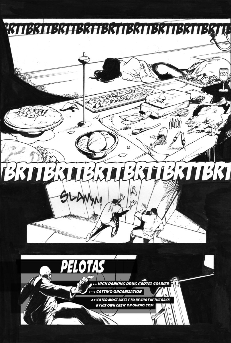 Page from The Addiction#1
Written By David Quinn and Vincent Zurzolo
Inks on paper
#comics #comicbooks #indiecomics