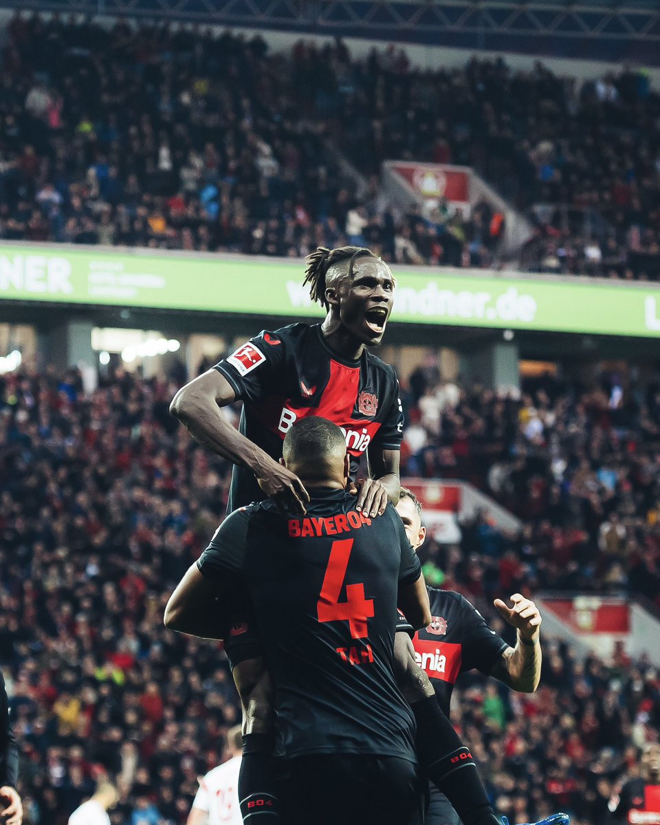 OdilonKossounou's tweet photo. What a feeling to score my first goal with @bayer04fussball specially at home 😍 A goal and 3 points 👊🏿 Thanks Werkself fans for your support ❤️🖤 https://t.co/MvZwzS8jiH