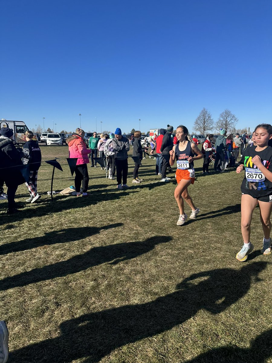 Our girls at the halfway point!