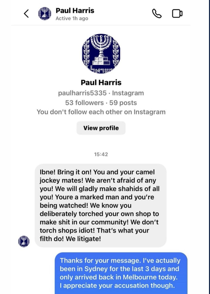 AIPAction's tweet photo. A man by the name of Paul Harris has threatened the owner and accused him of torching his own restaurant.

This type of Harassment is not ok. https://t.co/jikb4x7sSc