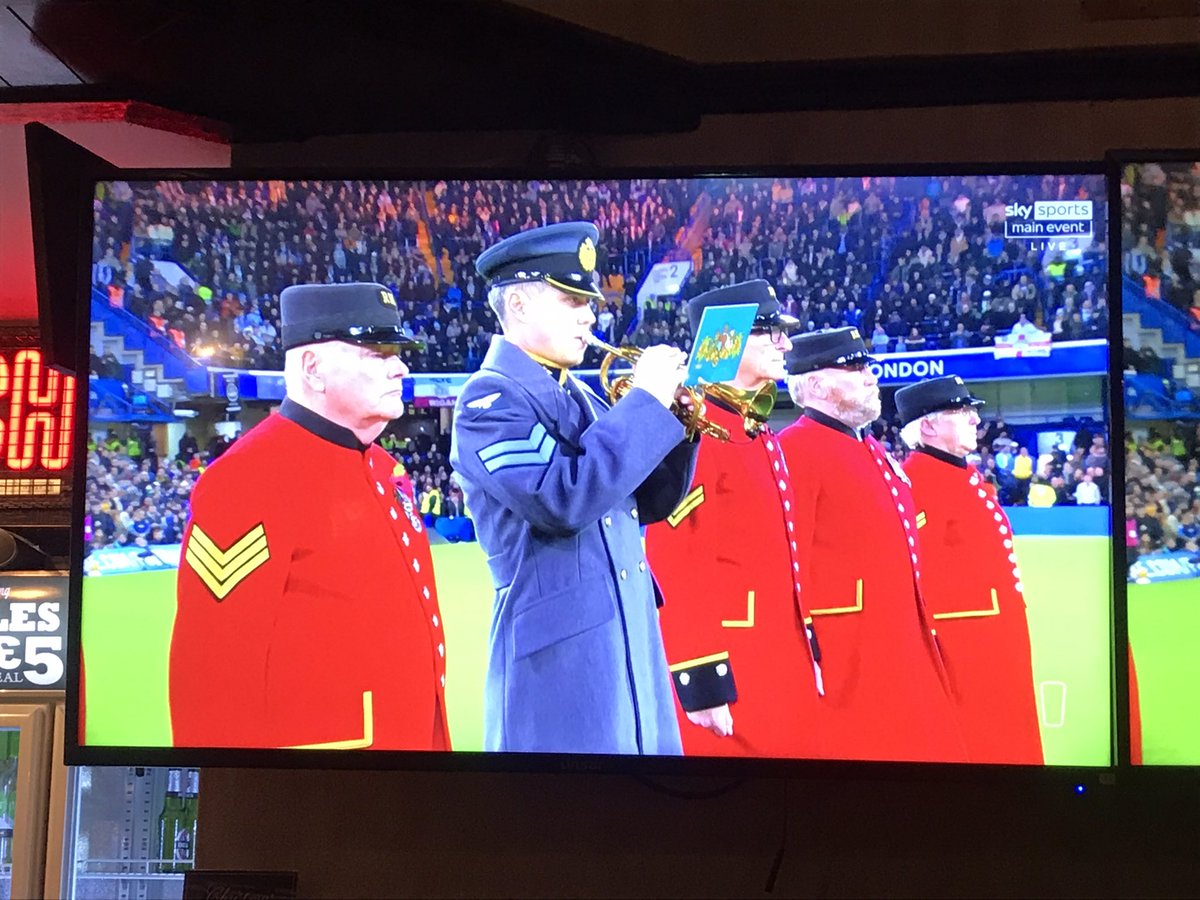 Been a long time since tears welled up in my peepers but the combination of listening to Unchained Melodies by The Righteous Brothers, the Remembrance Day prelude to Chelsea/Man City saw the floodgates open!