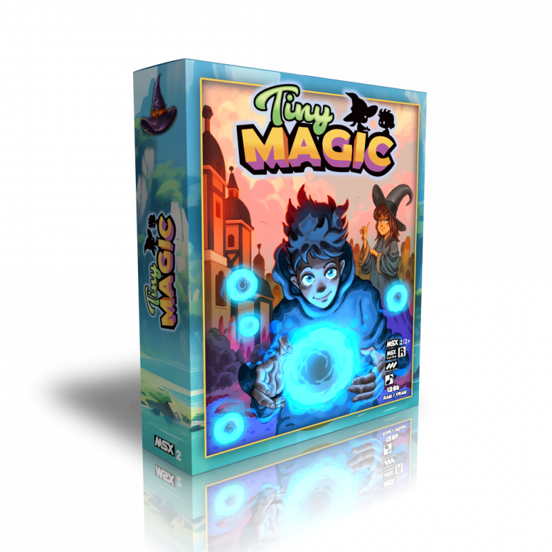 Abyss will be premiering their new game at GOTO40! 

Tiny Magic is a cute puzzle game for MSX2 that you can play and purchase at the Abyss booth. 

The game comes on a cartridge with in a full color box and manual for only €35. 
#MSX #indiegame #indiegames #IndieGameDev #msx40th
