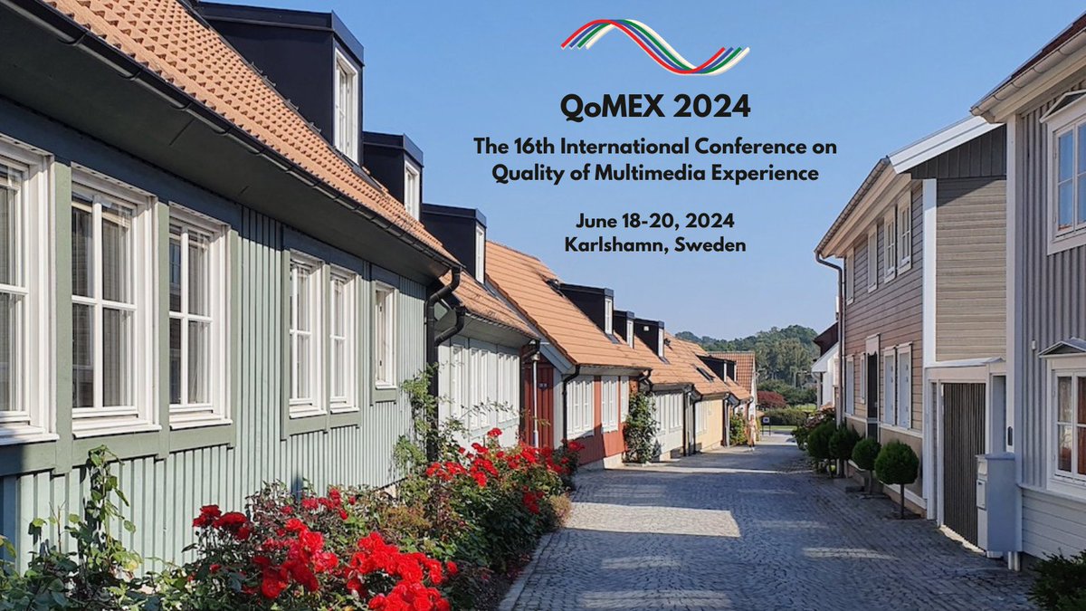 QoMEX 2024 will be held from June 18th to 20th, 2024 in Karlshamn, Sweden. Check out the QoMEX 2024 website for more information: 🔗👉qomex2024.itec.aau.at #QoMEX2024