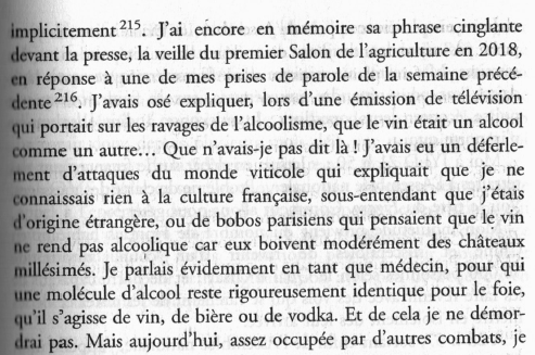 <a href="/ordre_medecins/">Ordre des Médecins</a> 13/
Mais gardons le meilleur pour la fin : MACRON !
Agnès Buzyn montre à quel point il se torche littéralement avec la santé des français.
Déjà avec le lobby de l'alcool, ce cancer. La conseillère "agriculture" de Macron est une ancienne de <a href="/vinetsociete/">Vin & Société</a> : le lobby du pinard.🔽