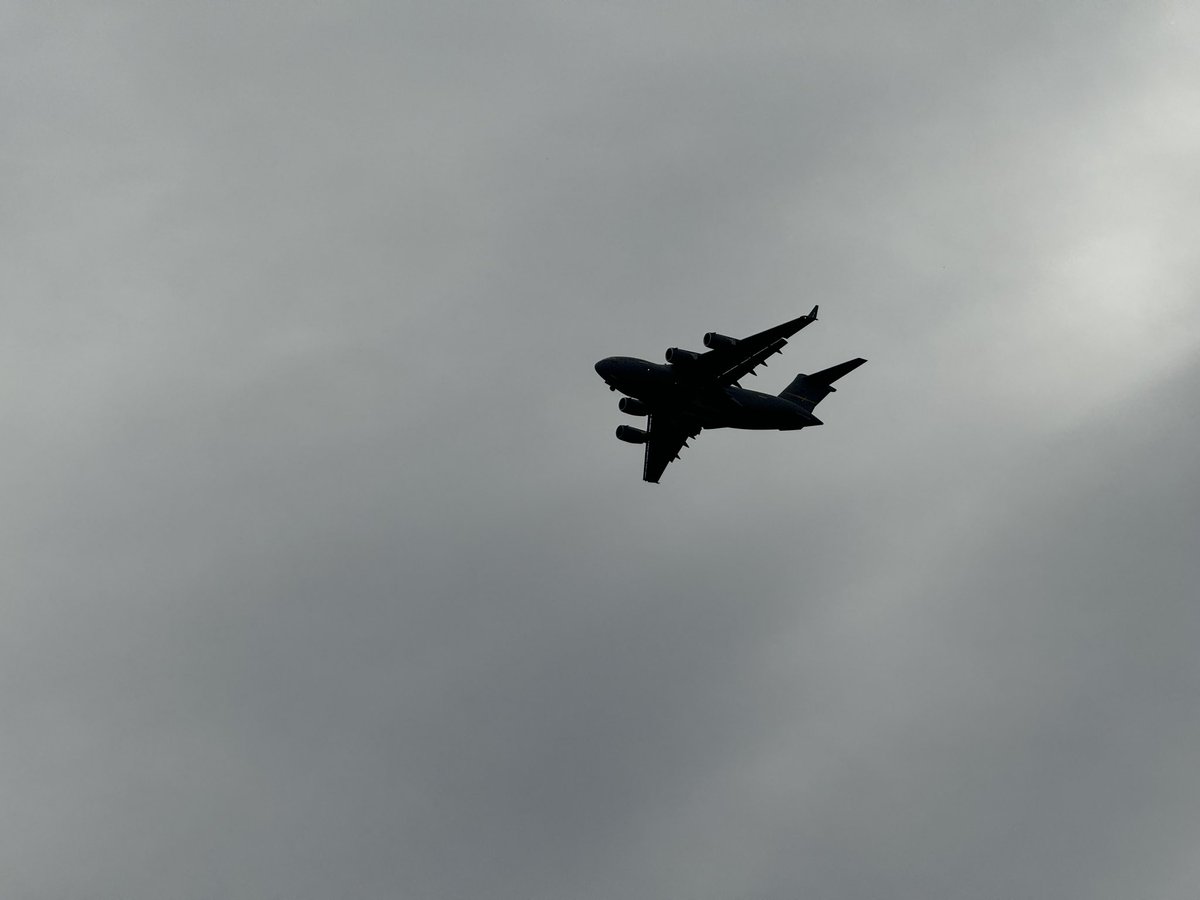 C-130J AND C-17 coming into DFW this morning…