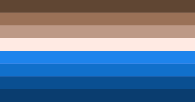 lian2hua's tweet photo. So I've noticed there's no Stud flag, so I made one for y'all! The blue is to represent Stone Butch Blues! Color blind variations included! #lesbitwt #lesbianflags #prideflags https://t.co/E1X2xUlLuI
