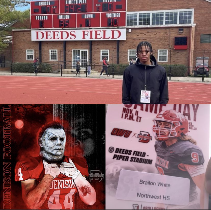 Had a great game day visit yesterday <a href="/DUFootball/">Denison Football</a> Congratulations on the win and thank you for the invitation <a href="/CoachKJarrett/">Kaleb Jarrett</a> <a href="/CoachSchon/">Coach Schon</a> @Lumpkin_era