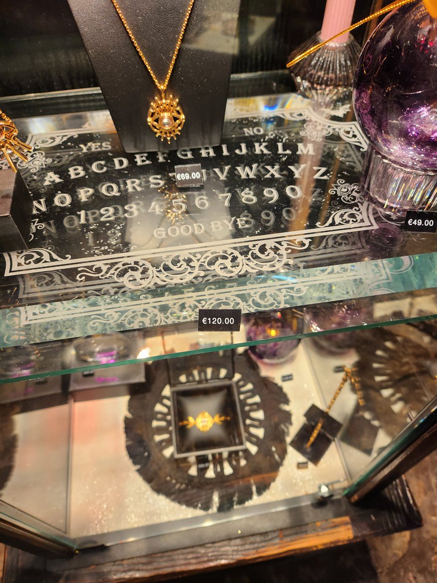 Disneyland Paris is the last place in the world I expected to find a crystal Ouija board for €120. #UncannyCommunity
