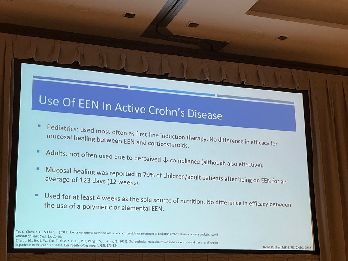 Rishika Chugh (@rishikachughmd) on Twitter photo Amazing talk by <a href="/nehagastrord/">Neha D. Shah MPH, RD, CNSC, CHES</a> on diet 🥕🥦in IBD <a href="/ucsfibd/">UCSFIBD</a>
We have managed adult patients with refractory IBD with CDED and followed them along with IUS as well.
Personal observation - Serial IUS can be used to follow response to CDED as with response as early as 2 weeks. Amazing talk by <a href="/nehagastrord/">Neha D. Shah MPH, RD, CNSC, CHES</a> on diet 🥕🥦in IBD <a href="/ucsfibd/">UCSFIBD</a>
We have managed adult patients with refractory IBD with CDED and followed them along with IUS as well.
Personal observation - Serial IUS can be used to follow response to CDED as with response as early as 2 weeks.