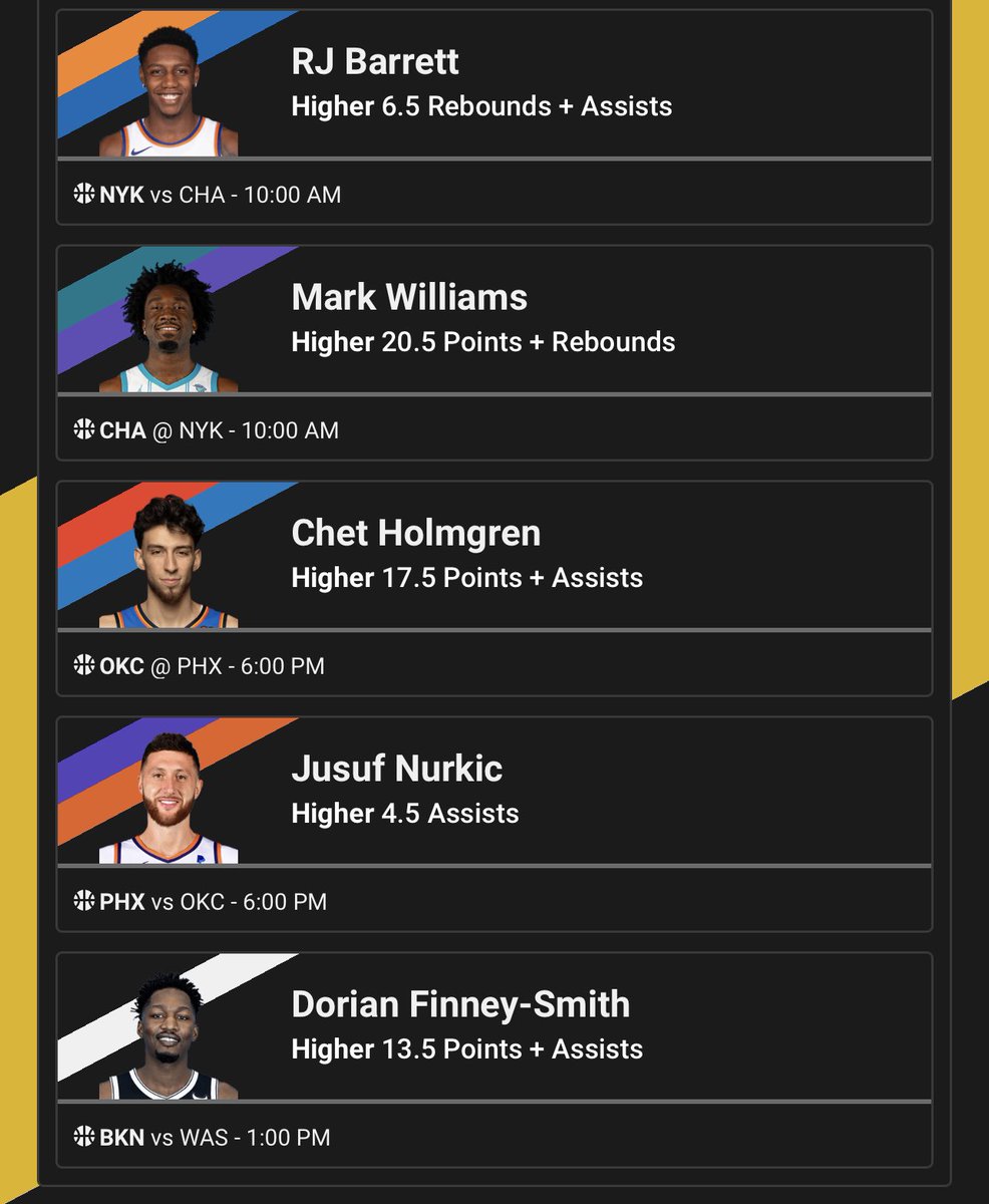 ProPcks's tweet image. Slip#2🤝🏾
Fav two (Mark &amp;amp; Chet)⭐️⭐️

Like/follow🤝🏾🤝🏾
#PrizePicks | #Underdog   | #GamblingX | #NFL         #PropBets | #NFLTwitter         | #PlayerProps | #Nba