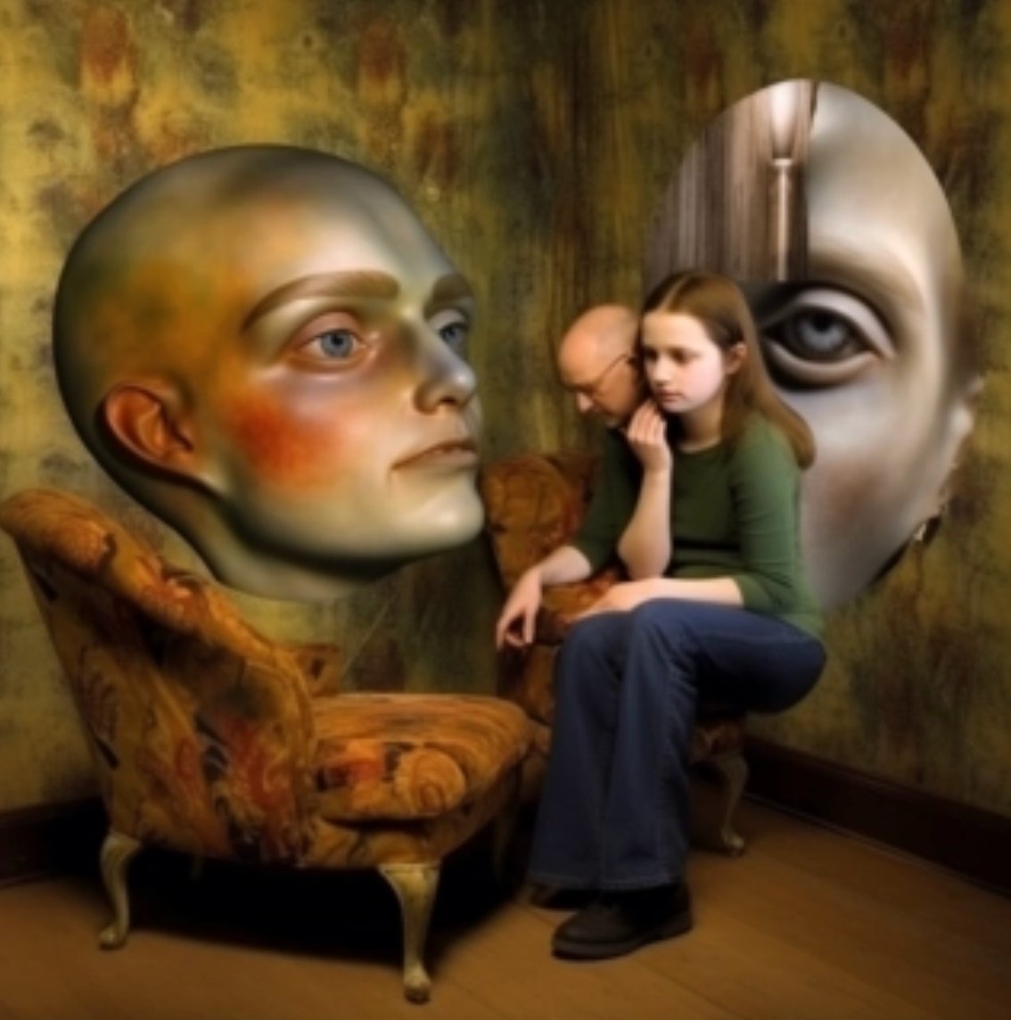 creepyAIhands's tweet photo. "high resolution photograph of an adolescent interacting with their parent" seems like a simple instruction for midjourney to generate. The results suggest otherwise. A whole thread of weirdness follows. https://t.co/4MsXrHmHKw