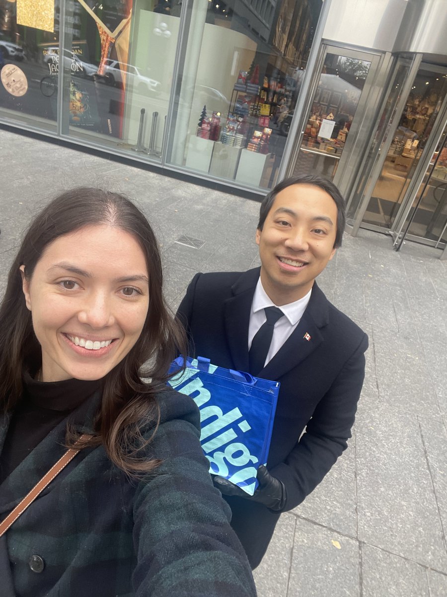 KevinVuongxMP's tweet photo. After church, we dropped by @chaptersindigo to do some early Christmas shopping. Targeting a business because its owner is Jewish is antisemitic. These acts of #antisemitism must end. https://t.co/cgPaPxjJ7l
