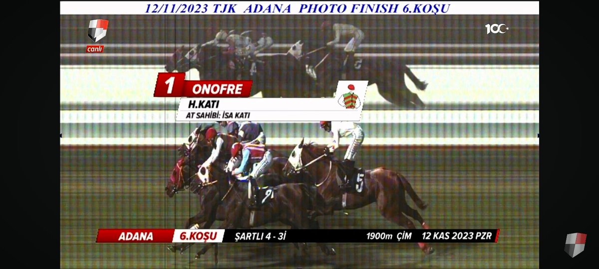 AMK topları bu 1 numara nasıl ikinci oluyor anlamiyom.3 çizgi var dördüncü yok.10 nün jokeyi yarım boy var geride at sundu desek yine ikinci olamıyor.en içteki ikinci atı 3.yaptilar vay amk böyle isin