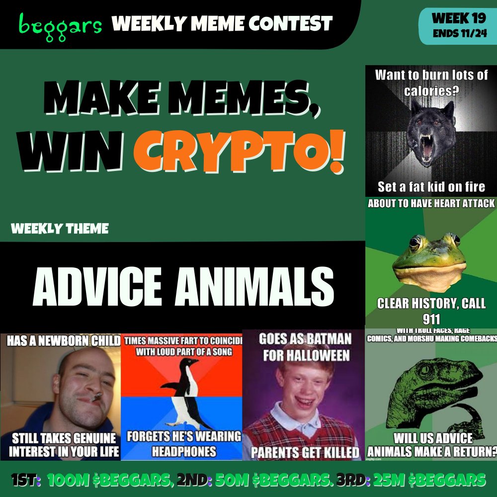 Beggars Meme-to-Earn | $BEGGARS tweet media