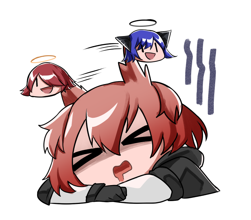 エクシア(アークナイツ) ,モスティマ(アークナイツ) 「#Arknights fia and the sleep paralysis a」|Saku @ CF16 A10abのイラスト