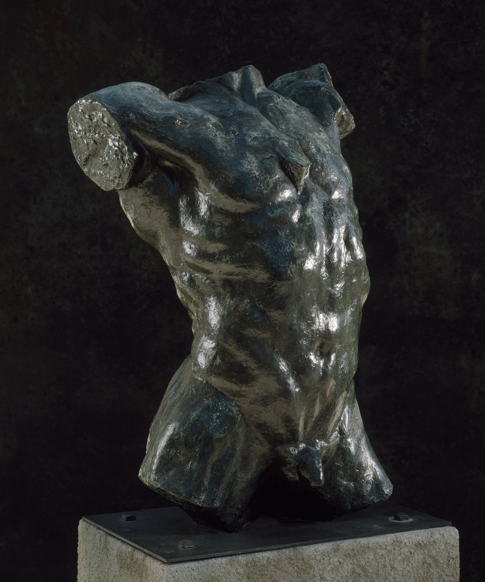 Auguste Rodin was born #onthisday in 1840. Rodin modeled the human body with naturalism, and his sculptures celebrate individual character and physicality. After a two-month trip to Italy in 1875, he claimed 'it is Michelangelo who has freed me from academic sculpture.'