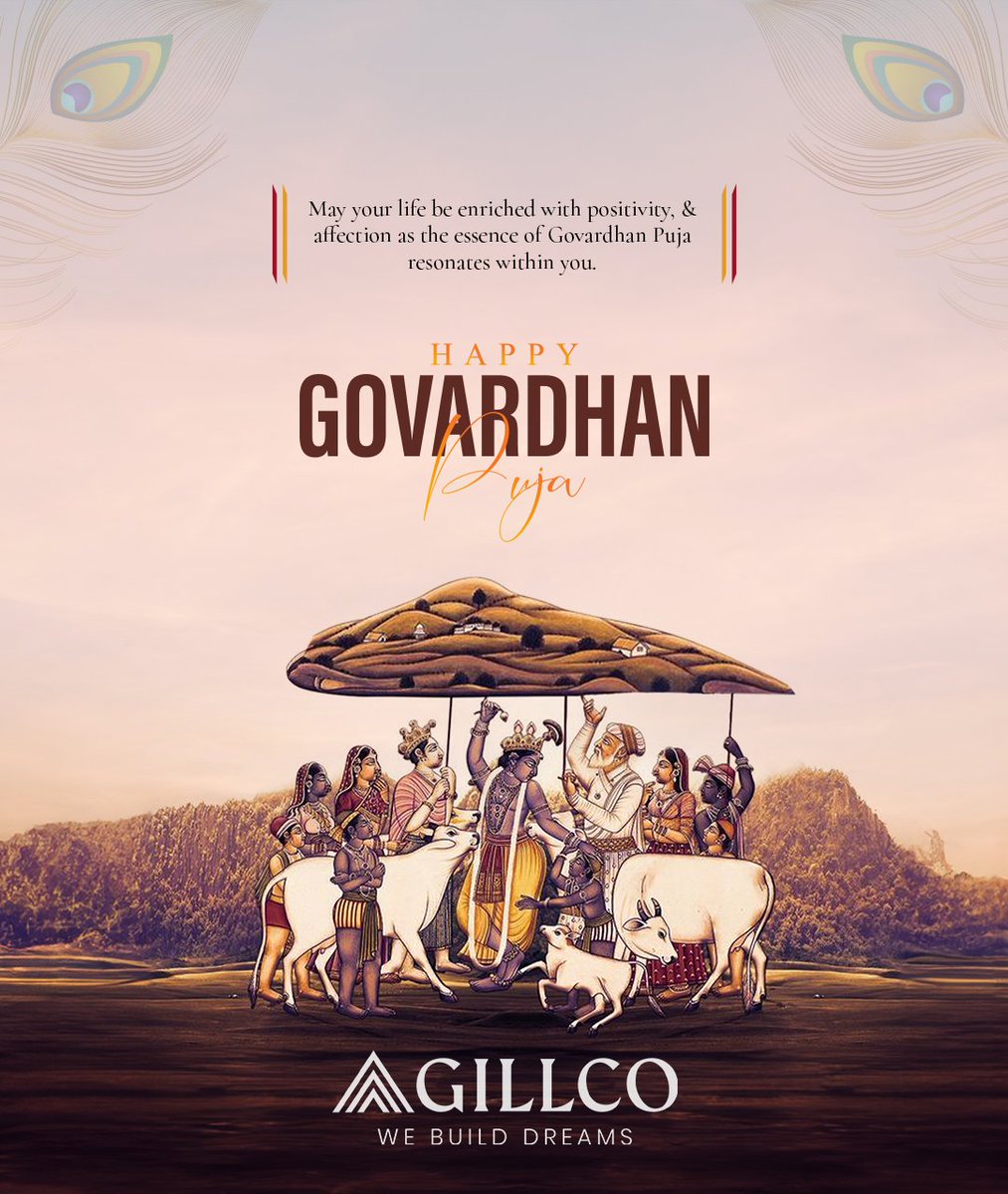 gillcogroup's tweet image. Let the radiant light of Lord Krishna's wisdom be a beacon, showing you the way towards a life blessed with love, kindness, and boundless joy. 

Happy Goverdhan Puja!

#Gillco #GillcoGroup #KrishnaTeachings #DivineGuidance #SpiritualJourney #GovardhanPuja #KrishnaKatha