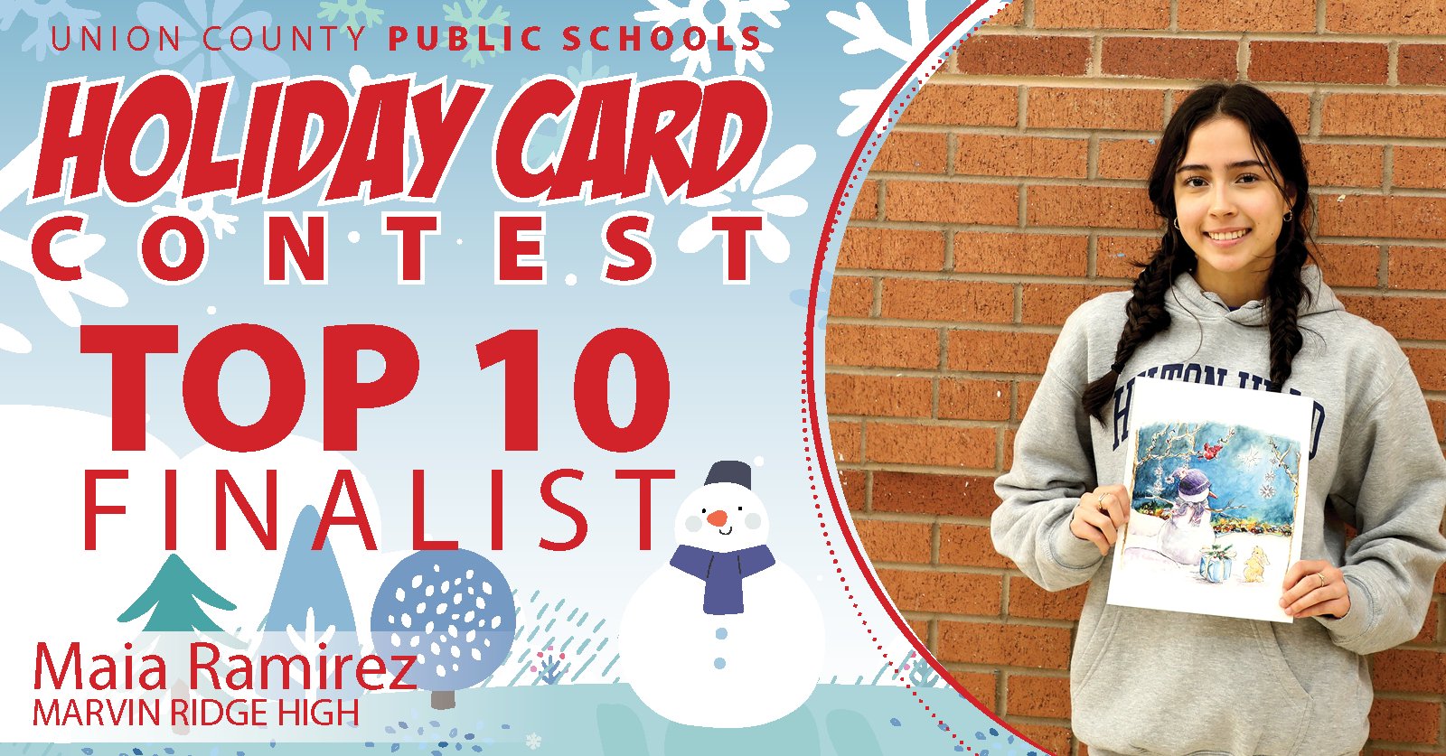 Maia Ramirez clinches second consecutive win in UCPS Holiday Card Contest