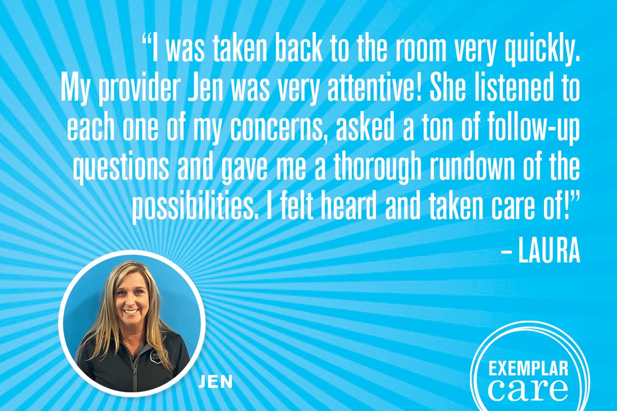 'I felt heard and taken care of!' We hear this from many reviews. Every time it warms our hearts. We #FiercelyCare for all our patients and seek to exceed their expectations. Thank you for sharing your experience Laura.
 #GratefulPatients #QualityHealthcare ##PatientExperience
