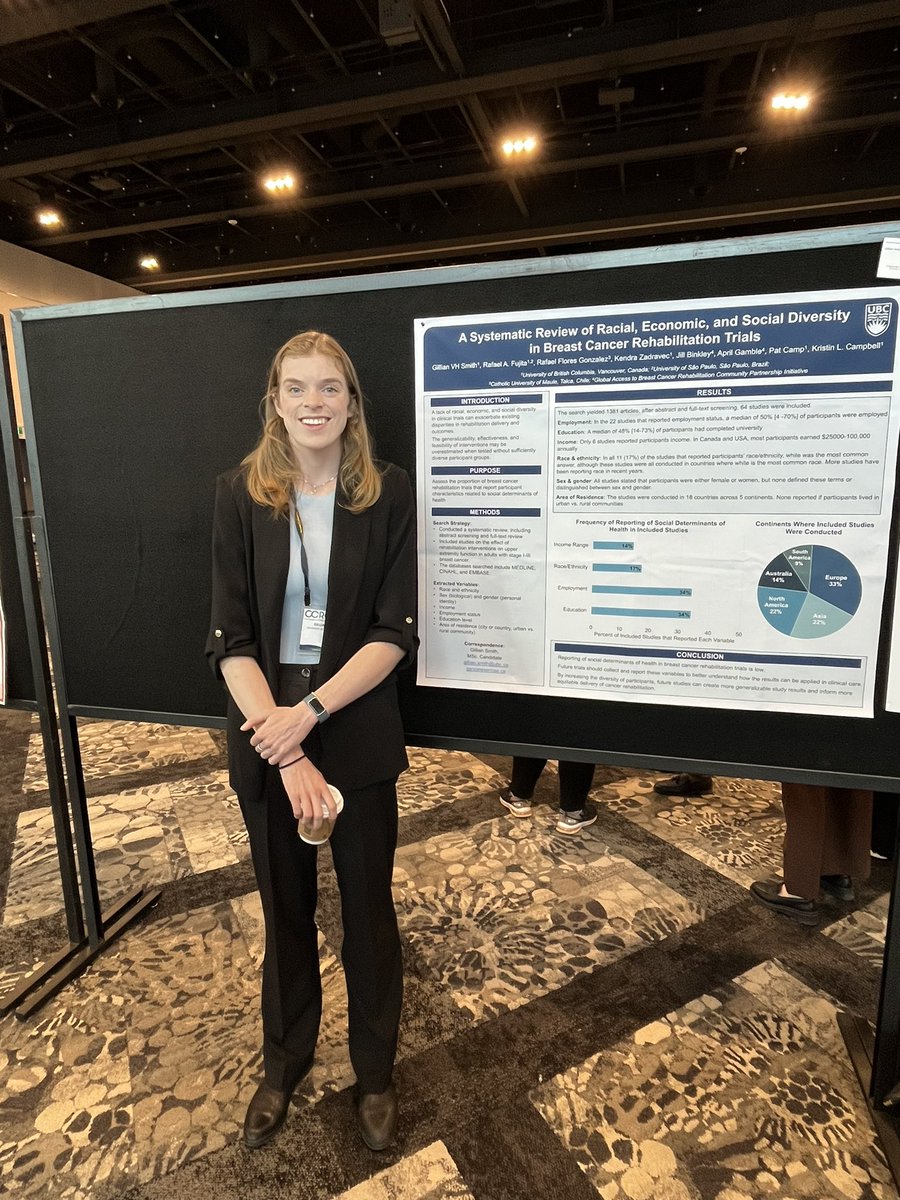 Kristin Campbell, PhD (@klcampbellphd) on Twitter photo Looking at equity, diversity & inclusion in rehabilitation interventions for people with breast cancer <a href="/GillianSmith44/">Gillian Smith</a> presenting work from <a href="/CEPL_UBC/">Cancer Exercise & Physiotherapy Lab</a> at #CCRC2023. Visit poster board 69. Looking at equity, diversity & inclusion in rehabilitation interventions for people with breast cancer <a href="/GillianSmith44/">Gillian Smith</a> presenting work from <a href="/CEPL_UBC/">Cancer Exercise & Physiotherapy Lab</a> at #CCRC2023. Visit poster board 69.