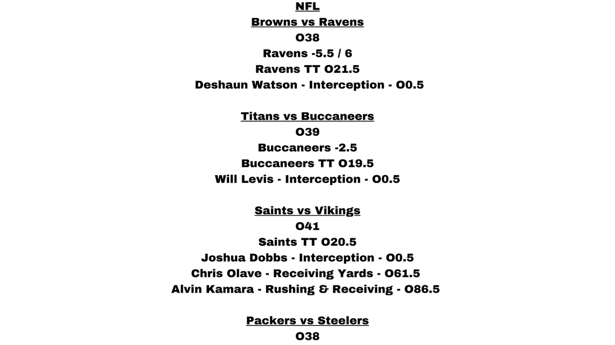 ROICapper1's tweet photo. Show Support by Hitting the Like Button or Retweeting. 👊🙏
https://t.co/BjJSUYcNnL
#nfl #freeplays #saints #vikings #packers #steelers #steelers #buccaneers #titans #ravens #browns #sporstbetting #sportsgambling #sportsbettor #sportsbettingpicks #sportsbet #sportsbets @nfl https://t.co/0QrORGH6zQ