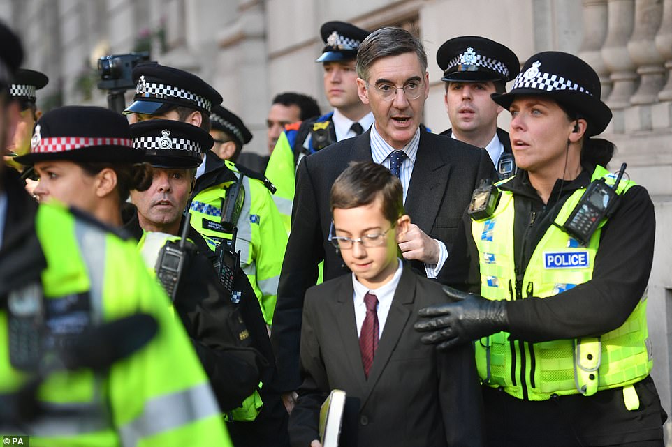 @mrjamesob Both #Gove and #ReesMogg have form for it. While many MPs left by the back door I remember Mogg coming out of the front door during the #ProEU Anti #Brexit March with his son to claim they were abused. Proven to be totally untrue.