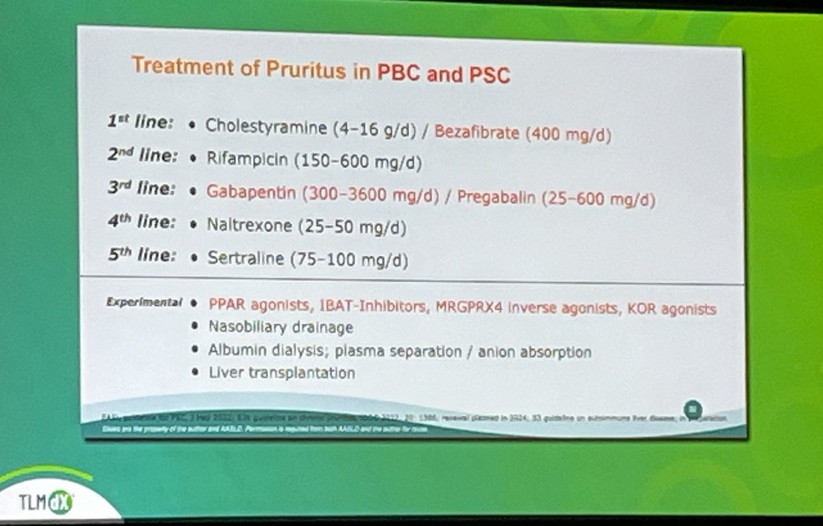 Helpful tips/updates on how to treat pruritus in cholestatic liver disease ⤵️ #TLM23