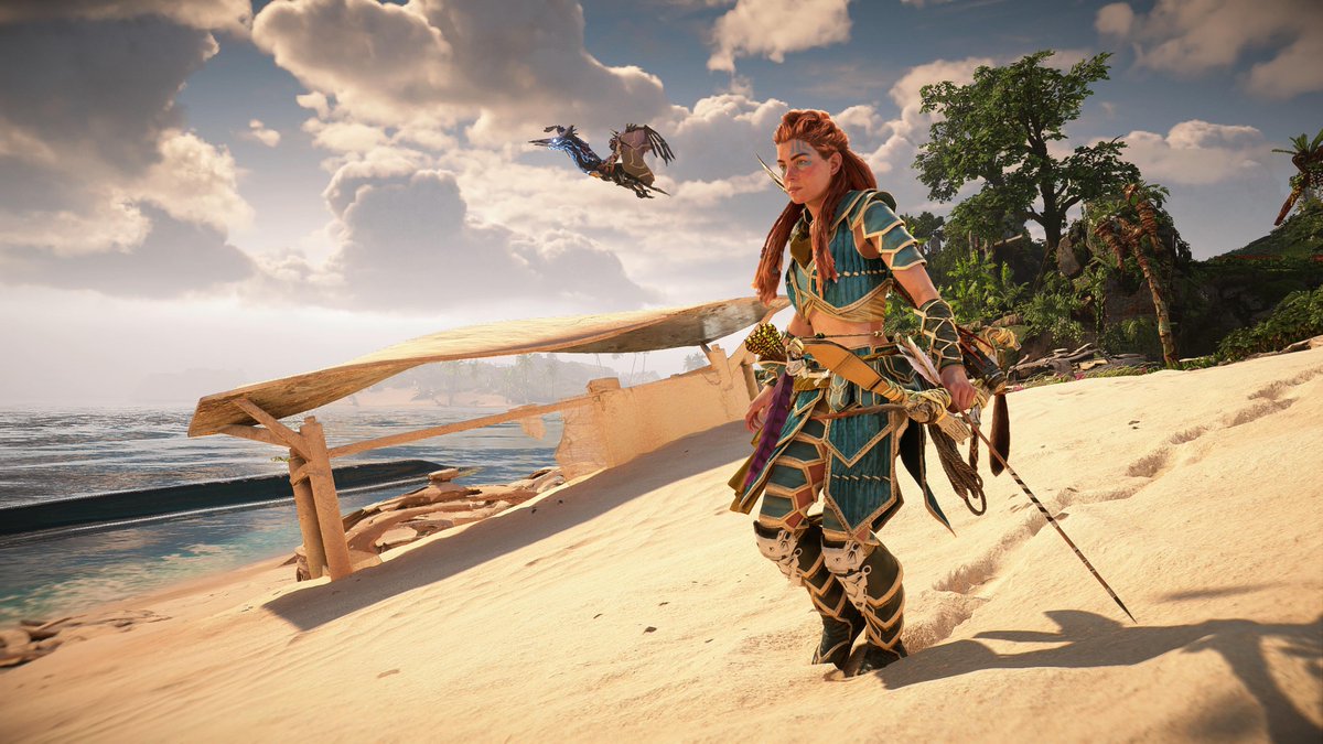 Always at the ready. #AloyFriday #HorizonForbiddenWest #Aloy #VPRT #WIGVP #WomenInVP