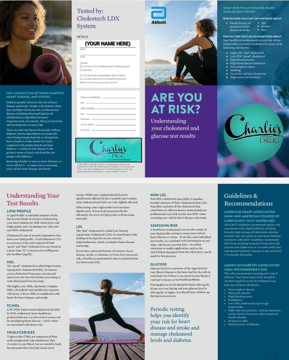 CharliesDrug's tweet image. Call us for details! 405-624-3535 #CholesterolTesting #5minuteresults @CharliesDrug