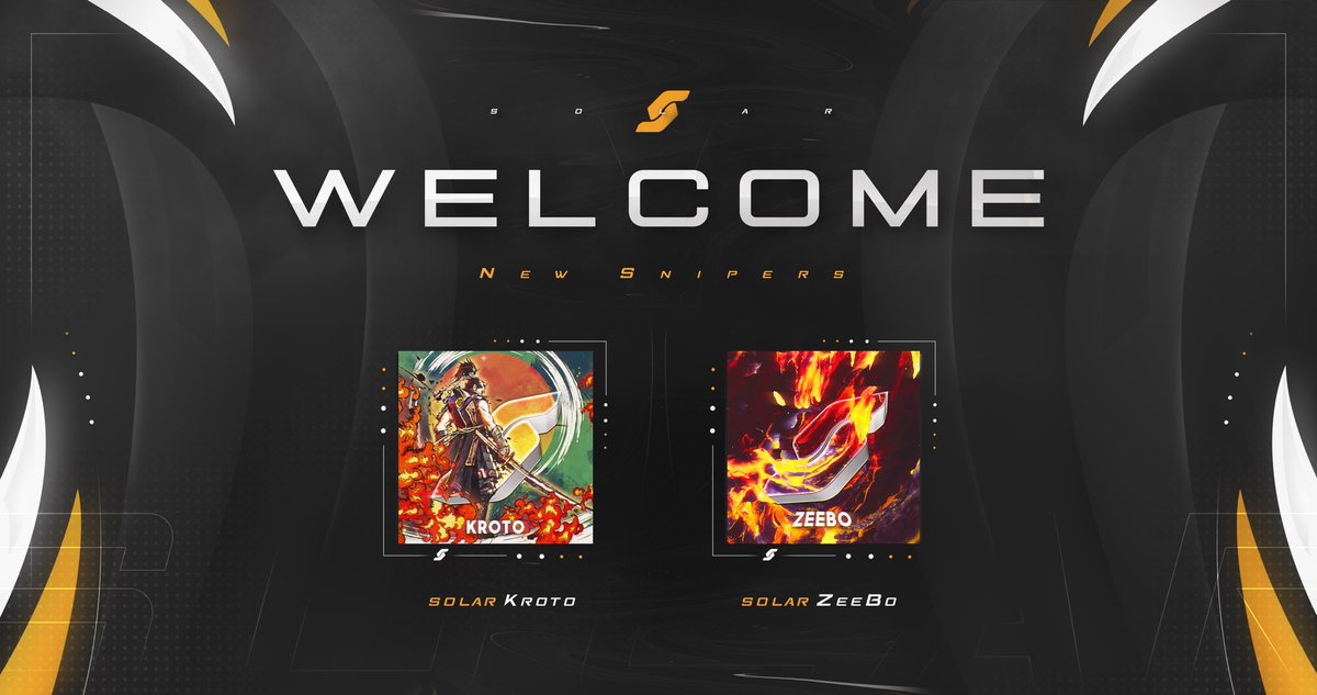 Please welcome these new additions to our sniping roster who are already killing it on #MWIII 🚀

👤 Kroto : <a href="/KrotosusTV/">Solar Kroto</a> 
👤 ZeeBo : <a href="/ThexZeeBo/">ZBo 🪐</a>