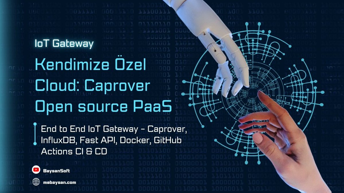 Yeni videom yayınlandı... End to End IoT Gateway - Caprover, InfluxDB, Fast API, Docker, GitHub Actions CI & CD #caprover #fastapi #influxdb #iot #docker #opensource youtube.com/watch?v=U45_M-…