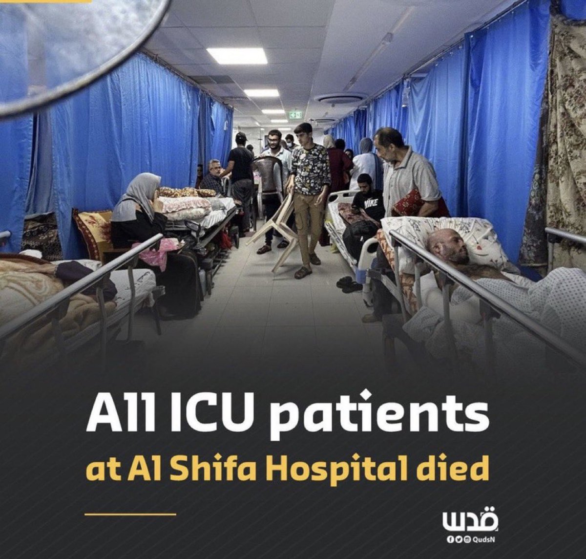 BREAKING: ALL ICU PATIENTS HAVE BEEN KILLED IN AL-SHIFA HOSPITAL AFTER ISRAELIS STOPPED ACCESS TO POWER AND OXYGEN