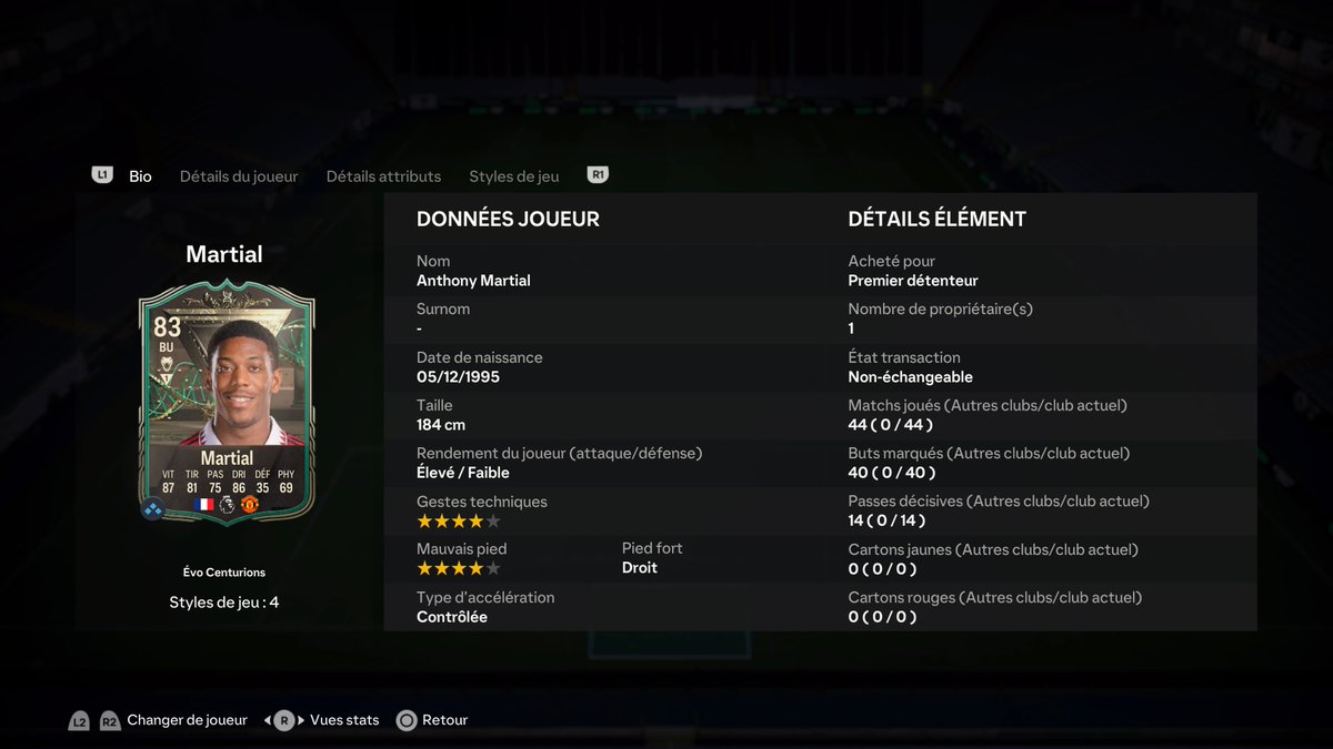 #PS5Share, #EASPORTSFC24  Le KING est un monstre et Martial j'adore