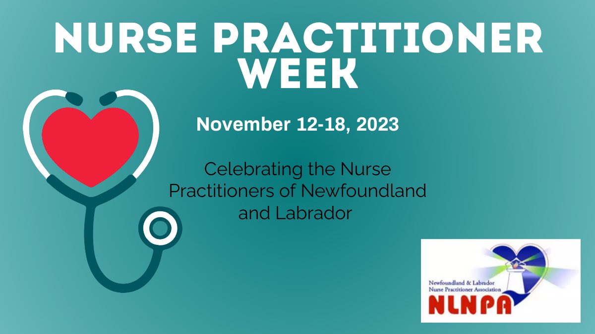 Nurse Practitioners improve patient access and quality of care! During this week, we want to recognize the dedication put forth by the amazing NPs in our province! 
#NPsmakeadifference #NPproud #nlnpa