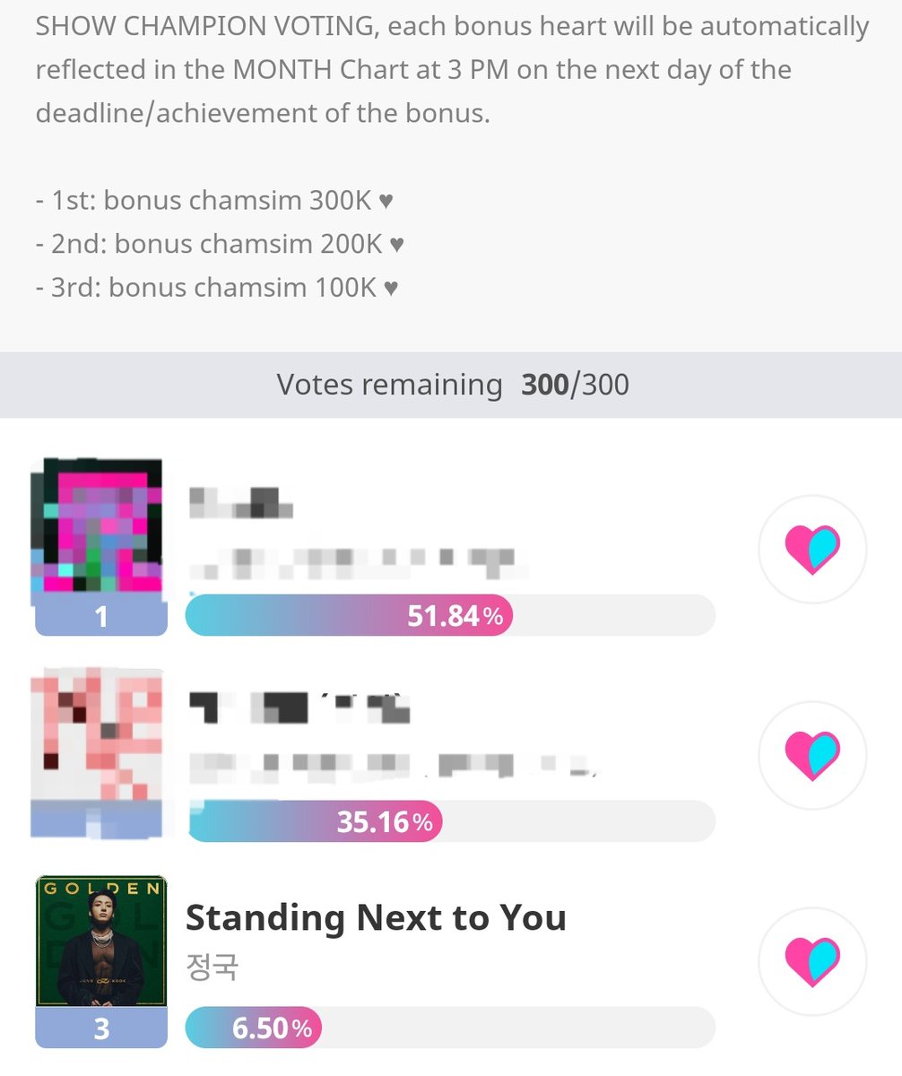 ‼️ we have 2 votings going on for jungkook!! pls take some time to focus on this, and vote for him!

jungkook will be attending mcountdown, we need to widen the gap!!🚨

mcountdown: mnetplus.world/community/vote… (vote via website)
show champion: promo-web.idolchamp.com/app_proxy.html… (idolchamp app)