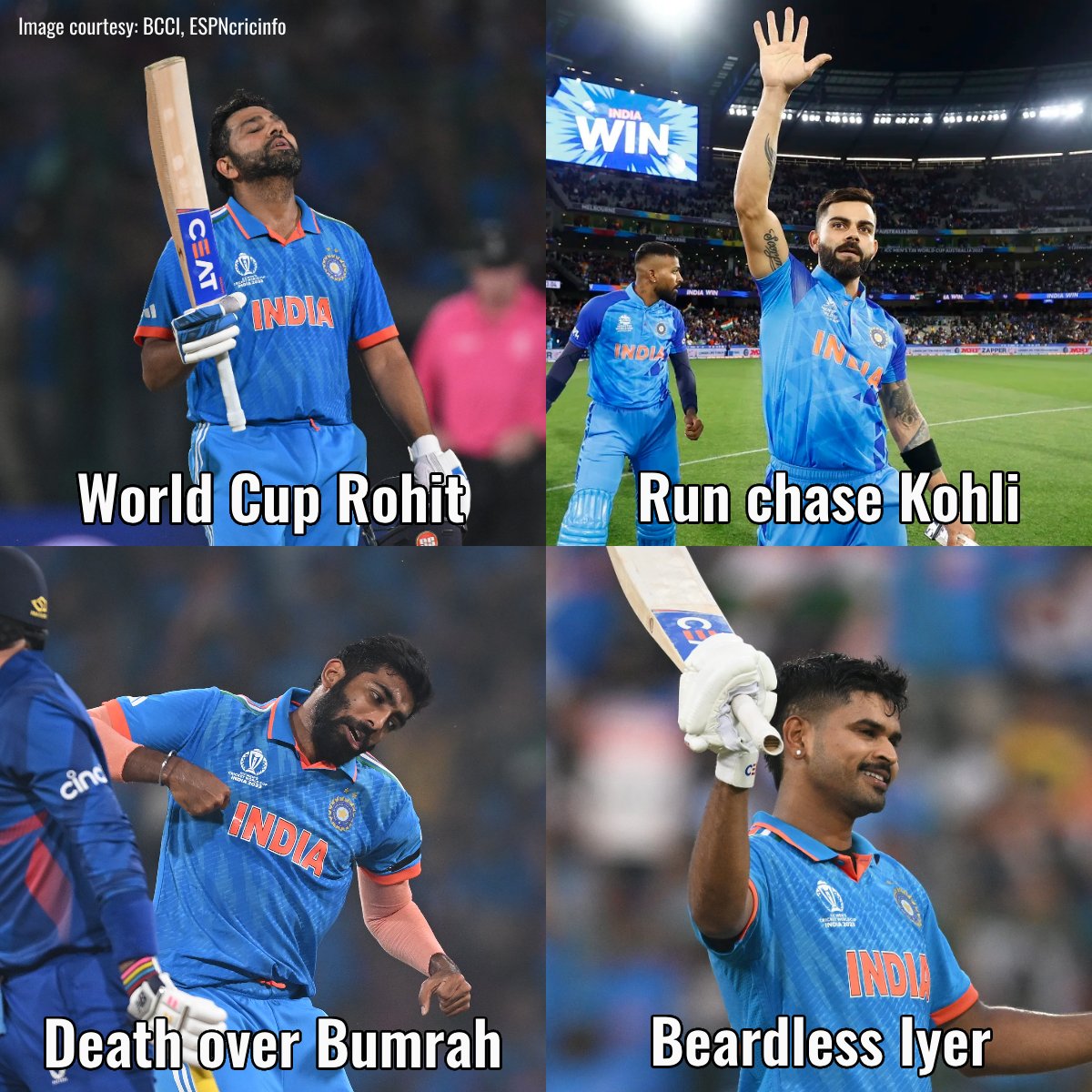 PunjabKingsIPL's tweet photo. The most 𝐝𝐚𝐧𝐠𝐞𝐫𝐨𝐮𝐬 version of players 😉

#ShreyasIyer #INDvNED #CWC23 https://t.co/p2HYhrp5yZ