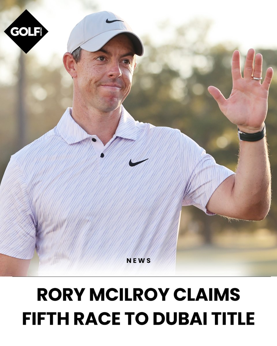 Rory McIlroy is your Race to Dubai champion! Although the DP World Tour Championship takes place next week, the 34-year-old can't be caught and defends his title, picking up an unprecedented fifth Race to Dubai!🏆🏆🏆🏆🏆