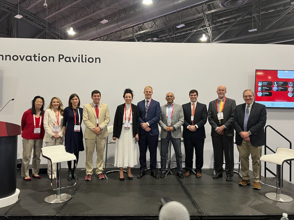 Have you checked out yet the fabulous content going on at the #AHA23 Health Tech & Innovation Pavilion #CHTI? Yesterday we had a fantastic & highly informative panel discussion about Health Tech for Research, and an Innovation showcase. With @yourheartscore @SethShayMartin #mTech