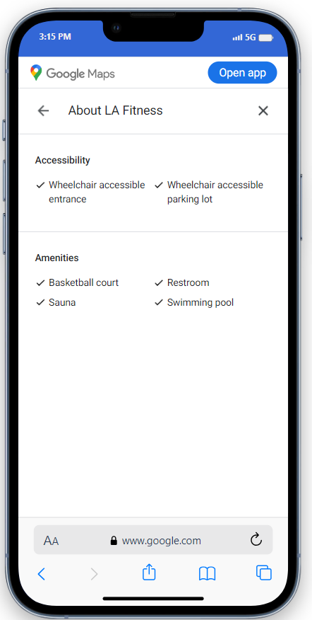 rustybrick's tweet photo. Google Business Profiles  new gym attributes/amenities https://t.co/vdiQFdbbQ2 https://t.co/1Wj0xZsknR