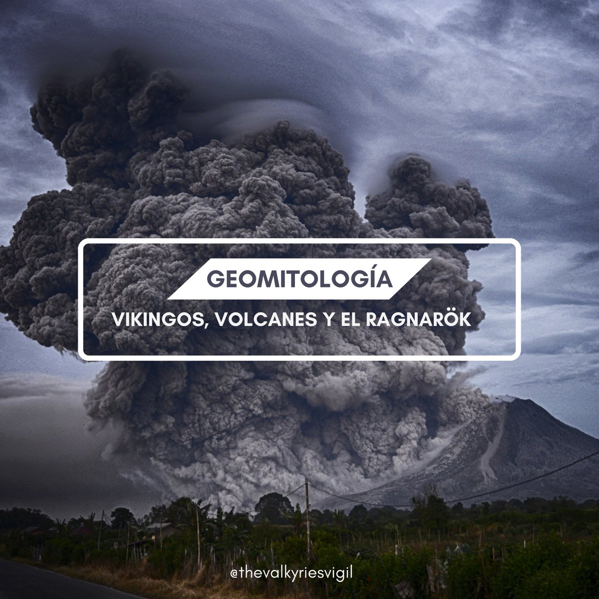 🌋Vikingos, volcanes y el Ragnarök, ¿qué os parecería si os digo que la #mitologíanórdica que conocemos surgió de una transformación religiosa que se dio en Escandinavia por “culpa” de un volcán? Hoy vamos a hablar de ✨GEOMITOLOGÍA✨.