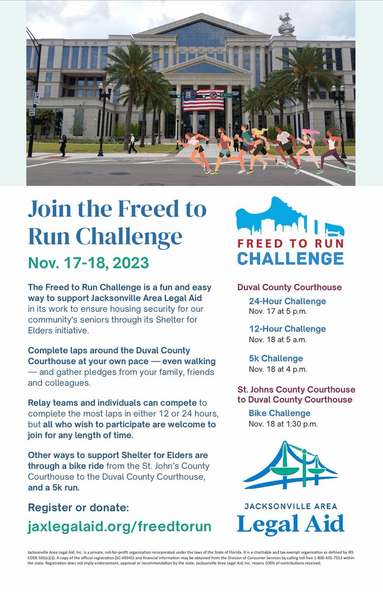 Don’t miss the opportunity to provide #shelterforelders #freedtorun #freedtorunchallenge