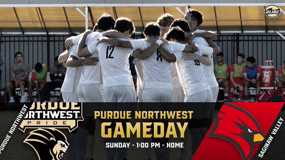 🚨GAMEDAY - CONFERENCE FINAL🚨
🆚 Saginaw Valley State University 
⏰ 1:00 PM CST
📍 Hammond, IN
📊 pnwathletics.com/sidearmstats/m…
📺 jedtv.com/purdue-northwe…
