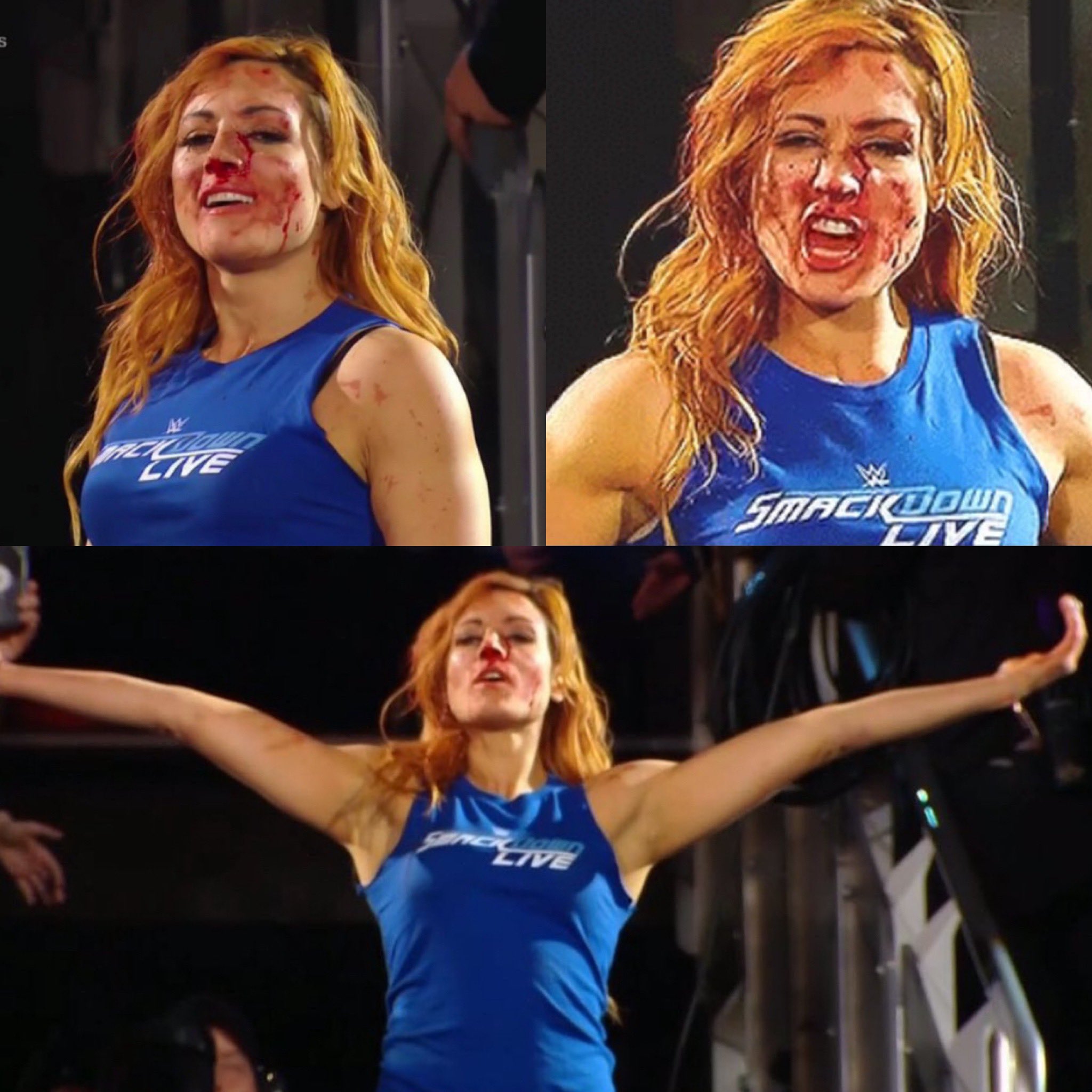 Becky at #wwepeoria ❤️‍🔥 - - 📸: currentlycoyne on twitter