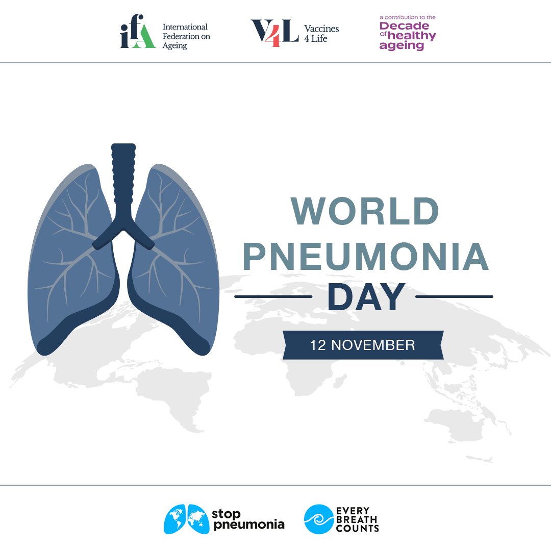 vaccines4life's tweet image. Today on 12 November, is #WorldPneumoniaDay. Join the IFA in observing this day to raise awareness of the detrimental impacts of pneumonia.

#stoppneumonia #everybreathcounts #pneumococcalvaccination #vaccinationpolicy