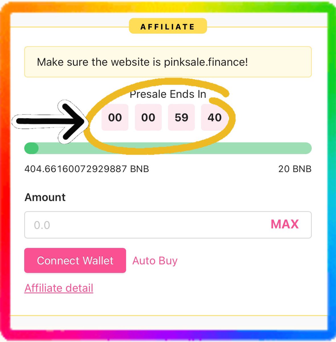 🦅🚀 pinksale.finance/launchpad/0xaE…