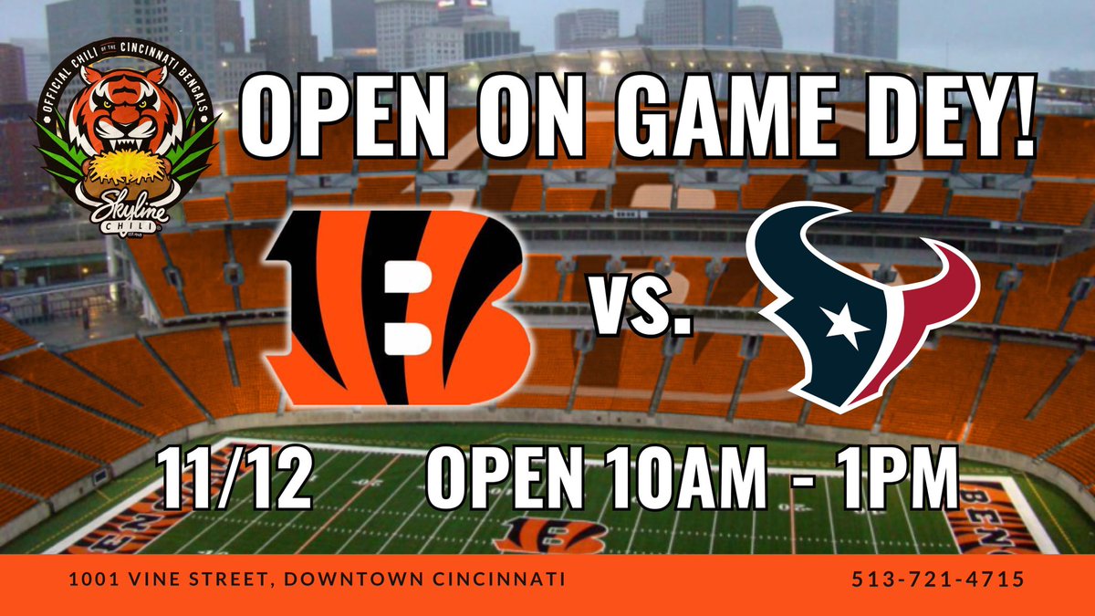 1001VineSt's tweet image. Open for pre-game coneys! #RuleTheJungle #itsskylinetime #courtandvineskyline