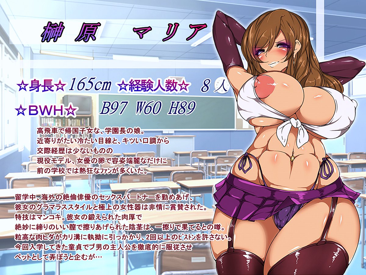 💛デカチン童貞ブ男の俺が高飛車エロビッチギャルを連続イキさせてカリ太チ〇ポに従順な肉便器女に💛(1) 